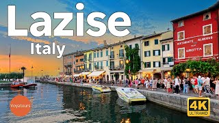 Lazise Lake Garda  Italy Walking Tour 4K UHD [upl. by Upali944]