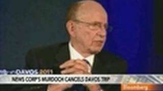 News Corps Murdoch Said to Cancel Davos Appearance [upl. by Kahcztiy855]