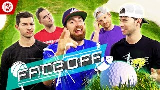 Dude Perfect Office Golf Challenge  FACE OFF [upl. by Annahsohs]