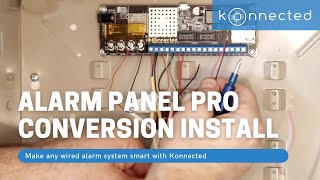 Konnected Alarm Panel Pro alarm system conversion kit installation demo with SmartThings [upl. by Charleton]