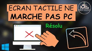 Lécran tactile de mon ordinateur ne marche pas Windows 11  10  8  7 [upl. by Loutitia343]