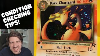 Condition Checking Tips For Old English Pokemon Cards BuyingSelling Card Advice [upl. by Lemyt]