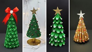 4 Easy DIY Christmas Tree Ideas  Best Out of Waste  DIY Christmas Decorations [upl. by Ggerg364]