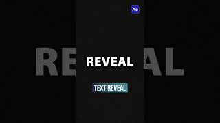 Easy Text Reveal After Effects Tutorial noplugins aftereffectstutorial aftereffects [upl. by Anairdna]