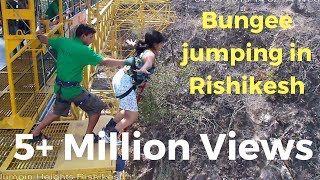 Bungee Jumping in Rishikesh [upl. by Ahseetal]