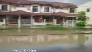 Flood at Melaka Malaysia Taman Merdeka [upl. by Cathryn]