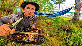 24h seul sur une île déserte je pêche pour survivre   catch and cook [upl. by Veriee]