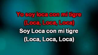 Shakira karaoke  Loca lyrics [upl. by Dolphin]