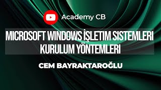 Microsoft Windows İşletim Sistemleri Kurulum Yöntemleri [upl. by Reckford]