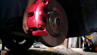 Mercedes X164 gl450 changing front pads and rotors [upl. by Rene]