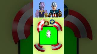 Thanos fights Captain America  Who will win in the shield puzzle game 🤔 [upl. by Eliason336]