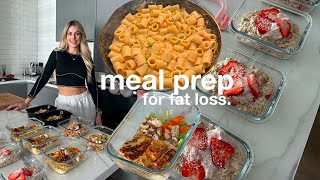 EASY MEAL PREP FOR WEIGHT LOSS  quick amp healthy recipes for the week [upl. by Carolina834]