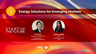 Energy Solutions for Emerging Markets  AMA Session  GALP Startup the future program [upl. by Macnair686]