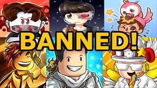 Roblox Youtubers Banned MyUserNamesThis AlbertsStuffFlamingo Tofuu etc [upl. by Ikcir]