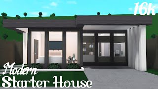 Bloxburg  Modern Starter House  16k  Build amp Tour [upl. by Niwred]