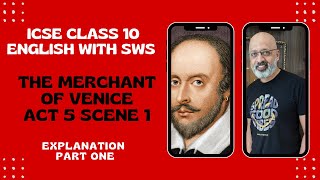 Act 5 Scene 1 Part One  The Merchant of Venice  Explained in simple English  SWS  T S Sudhir [upl. by Saied]