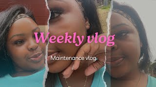 VLOG 7  TRIED REINSTALLING A WIG  CLUSTER LASHES [upl. by Nywled]