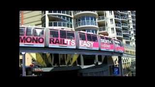 Monorail in Sydney  Metro TNT  Harbourlink  シドニーモノレール [upl. by Yesrod]