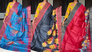 Premium tussar silk saree with blouse piece tussarsilks tussarsaree tussersareesonline partywear [upl. by Nenney279]