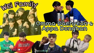 Omma Daehyeon amp Appa Donghan  WEi Family [upl. by Hametaf]