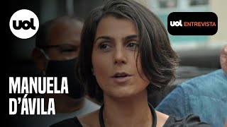 Manuela D’Ávila fala de Lula x Bolsonaro no 1º turno violência fake news e mais  UOL Entrevista [upl. by Micah]