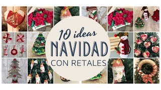 10 Ideas de Navidad con retales Perfectas para vender o regalar [upl. by Archie175]