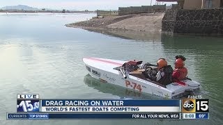 Drag Boat Racing at Wild Horse Pass Motorsports Park [upl. by Acinimod287]