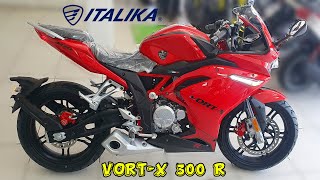 Así suena y se ve la nueva VORTX 300 R de Italika [upl. by Airekal382]