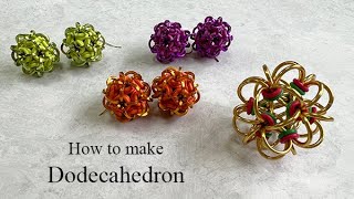 Dodecahedron side by side  Chainmaille tutorial [upl. by Katharina]