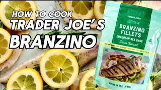 Easiest Tastiest Baked Branzino l How to cook Trader Joe’s Branzino [upl. by Dale]