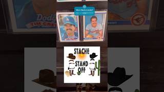 Stache Stand Off for the number 22 spot in the Franken Stache Set baseballcards collector topps [upl. by Anaihr]