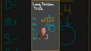 Long division strategy for beginners Division mnemonic device mathtutor mathhelp mathpractice [upl. by Elisabet]