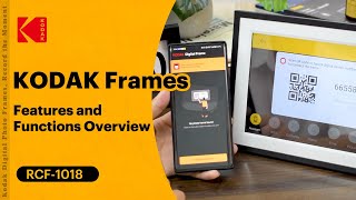 New release kodak wifi picture frame RCF1018BEST GIFT FOR FAMLY UNBOX KODAK digitalframe [upl. by Stclair]