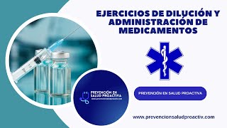 🤔💭🔢Ejercicios de DILUCIÓN y administración de MEDICAMENTOS💊💉 [upl. by Allicserp557]