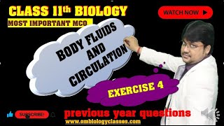 MCQs on BloodCirculatory System lev 4  परिसंचरण तंत्र  130 VVI MCQs  NEET XI [upl. by Sivrat]