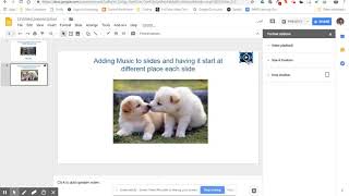 Adding Music to Google Slides [upl. by Christoforo952]