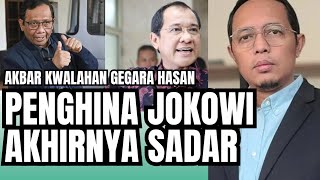 HASAN NASBI BUAT AKBAR FAIZAL KWALAHAN MAU JATUHKAN JOKOWI TAPI TERBANTAH jokowi mahfudmd [upl. by Nywroc]