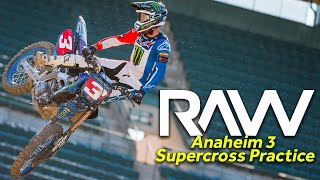 Anaheim 3 Supercross Practice RAW  Motocross Action Magazine [upl. by Zilevi]