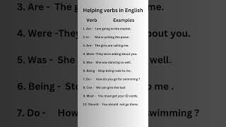 Helping verbs💯💯 English grammar Learn english [upl. by Jeffcott993]