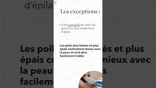 Pourquoi estil déconseillé de se raser  epilationdefinitive [upl. by Eryt187]