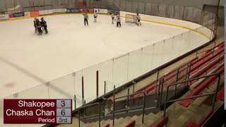 D6 Game  Bantam B2 Black vs ChaskaChan  Shakopee rink 1 [upl. by Mozes]