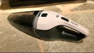 Holife Handheld Cordless Lithium Vacuum Cleaner Review [upl. by Atauqal]