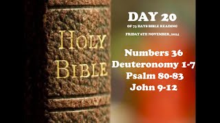 Day 2073 Days Holy Bible Reading Project with WDC5th RoundJoseph the dreamer08112024 [upl. by Neahs]