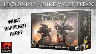 Unboxing the New Plastic Dire Wolf Heavy Scout Titan for Legions Imperialis amp Adeptus Titanicus [upl. by Aznaed]