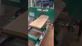 Using my woodlandmills HM126 to flatten a warped slab [upl. by Onifled385]