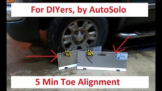 How to Set Toe with DIY Wheel Alignment Plate Kit [upl. by Favin53]