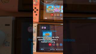 SWITCH OLED VS NORMAL LA DIFFERENCE 😭 animalcrossingnewhorizons animalcrossing unboxing gaming [upl. by Elwaine]