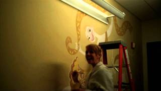 Tangled Disney Art Department Wall Mural [upl. by Neall550]