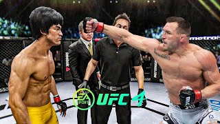 Bruce Lee vs Michael Chandler  EA Sports UFC 4  Bruce Lee Fight Club 🔥🐲 [upl. by Inafit697]