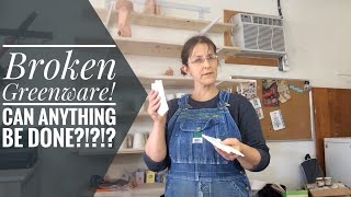 Repair Broken Greenware using Paper Slip for pottery repair what to do if you brake greenware pots [upl. by Ennyleuqcaj152]